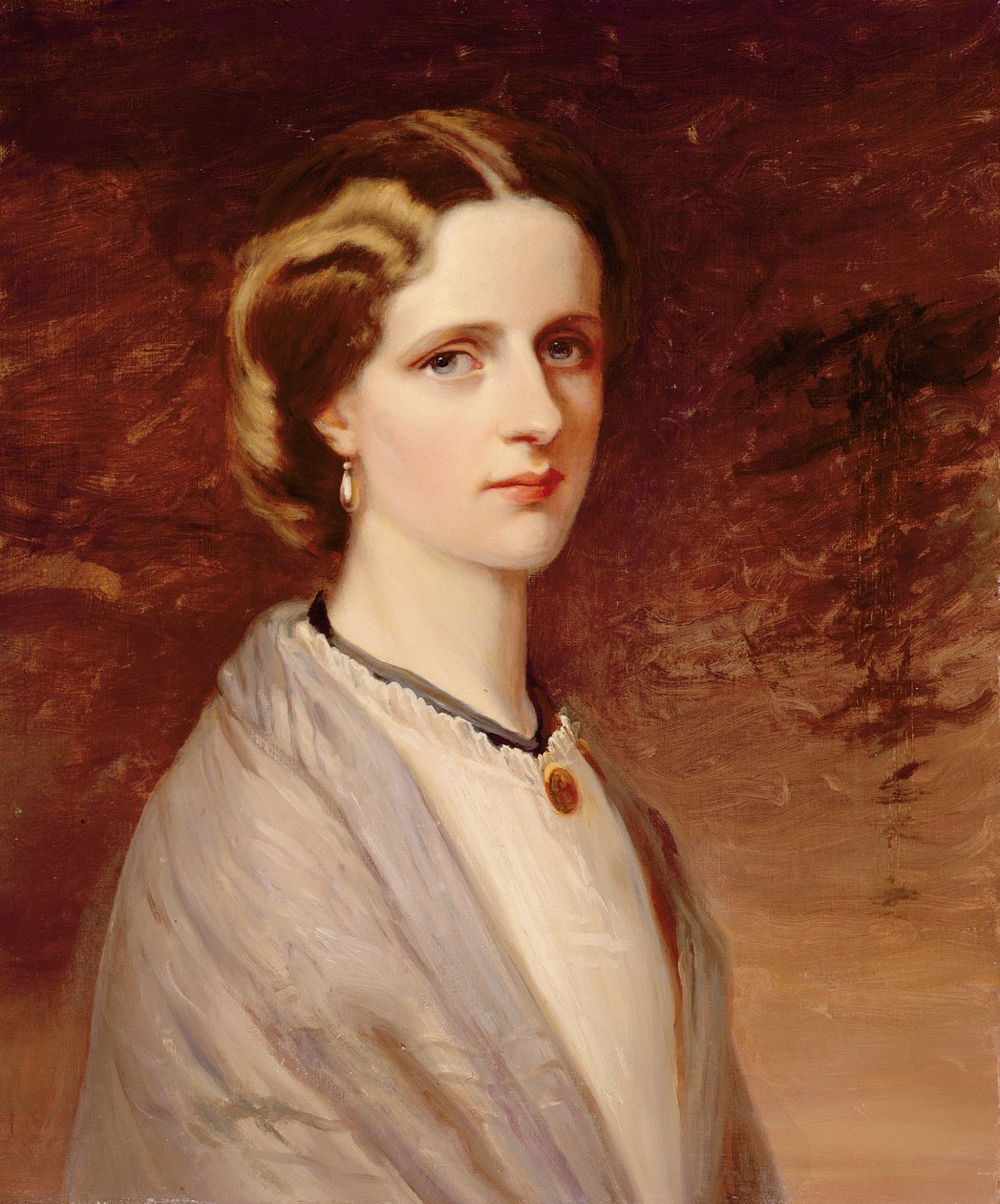 Retrato de Emily, Sra. Meynell Ingram (óleo sobre tela) de H. (after) Taylor