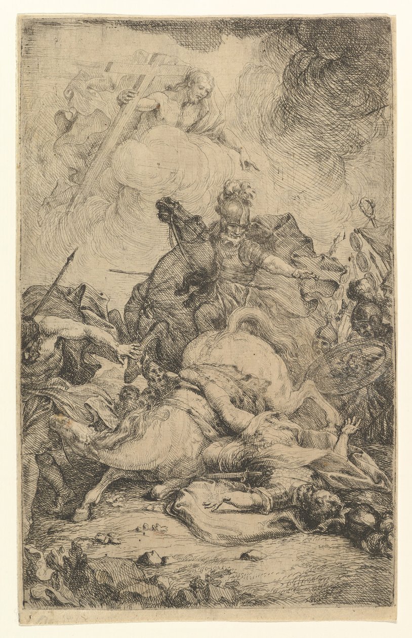 A conversão de Saul, c. 1650-1725. de H Bem