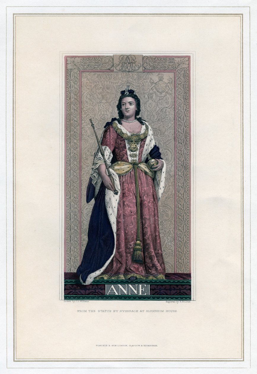 Rainha Anne, século XIX de H. Bourne