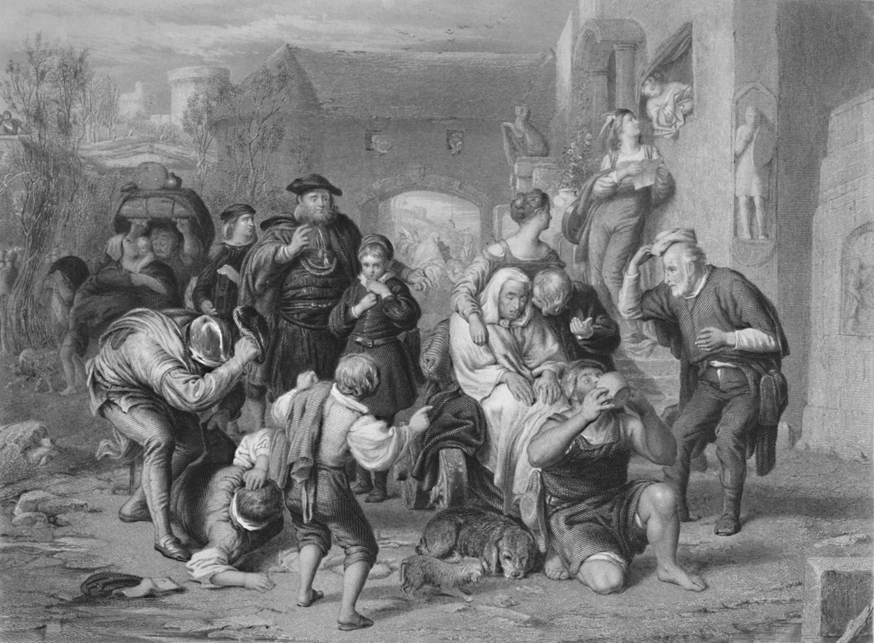 As sete idades do homem como você gosta, c1870 de H. Bourne