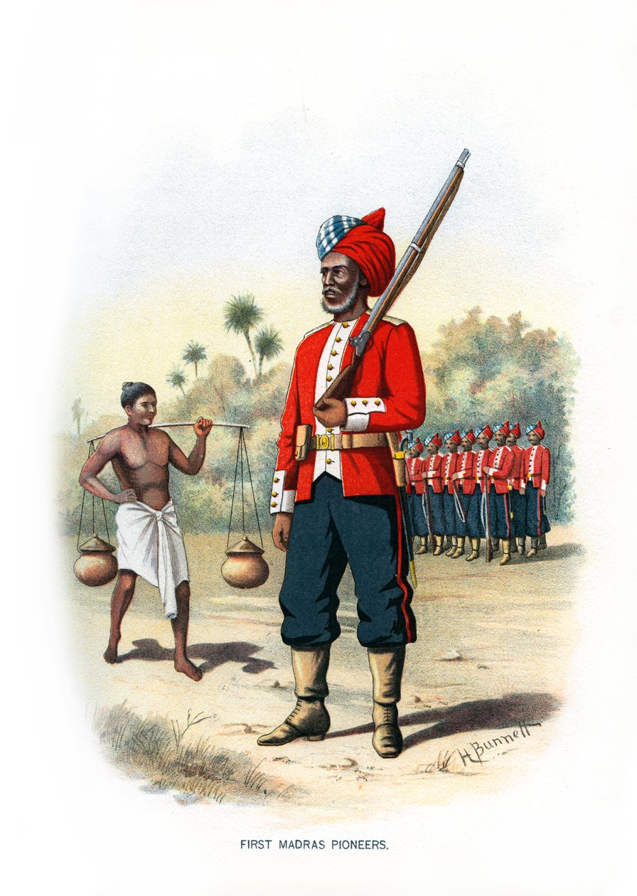 Primeiros pioneiros de Madras, c1890. de H. Bunnett