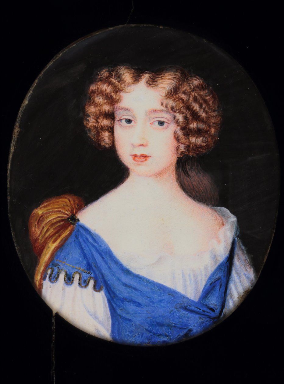 Lady Catherine Cavendish (aguarela em velino) de H. Byrne