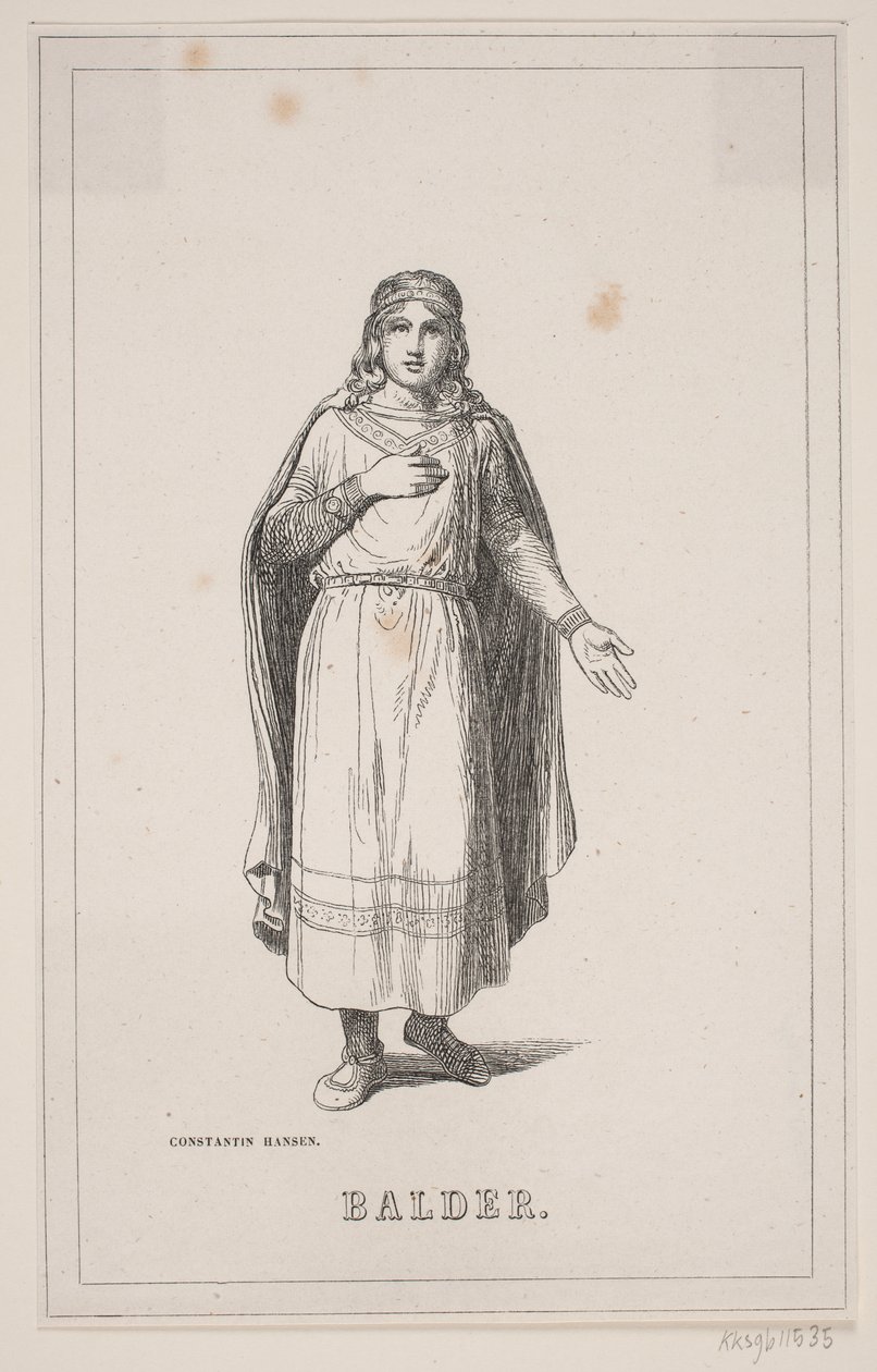 Nádegas. Ilustração para a História da Dinamarca de Fabricius 1, 119. de H. C. Henneberg