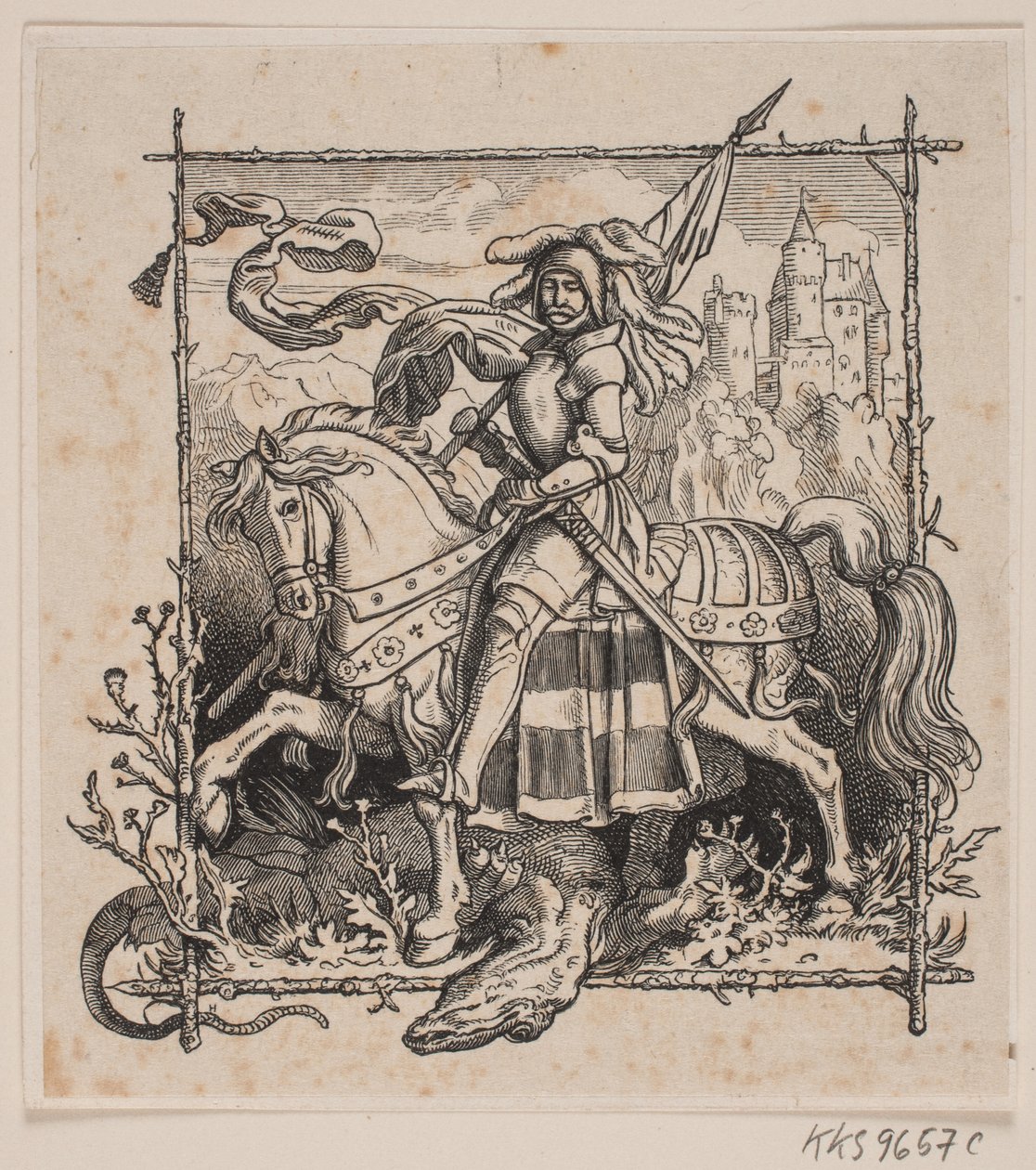 São Jorge e o dragão de H. C. Henneberg