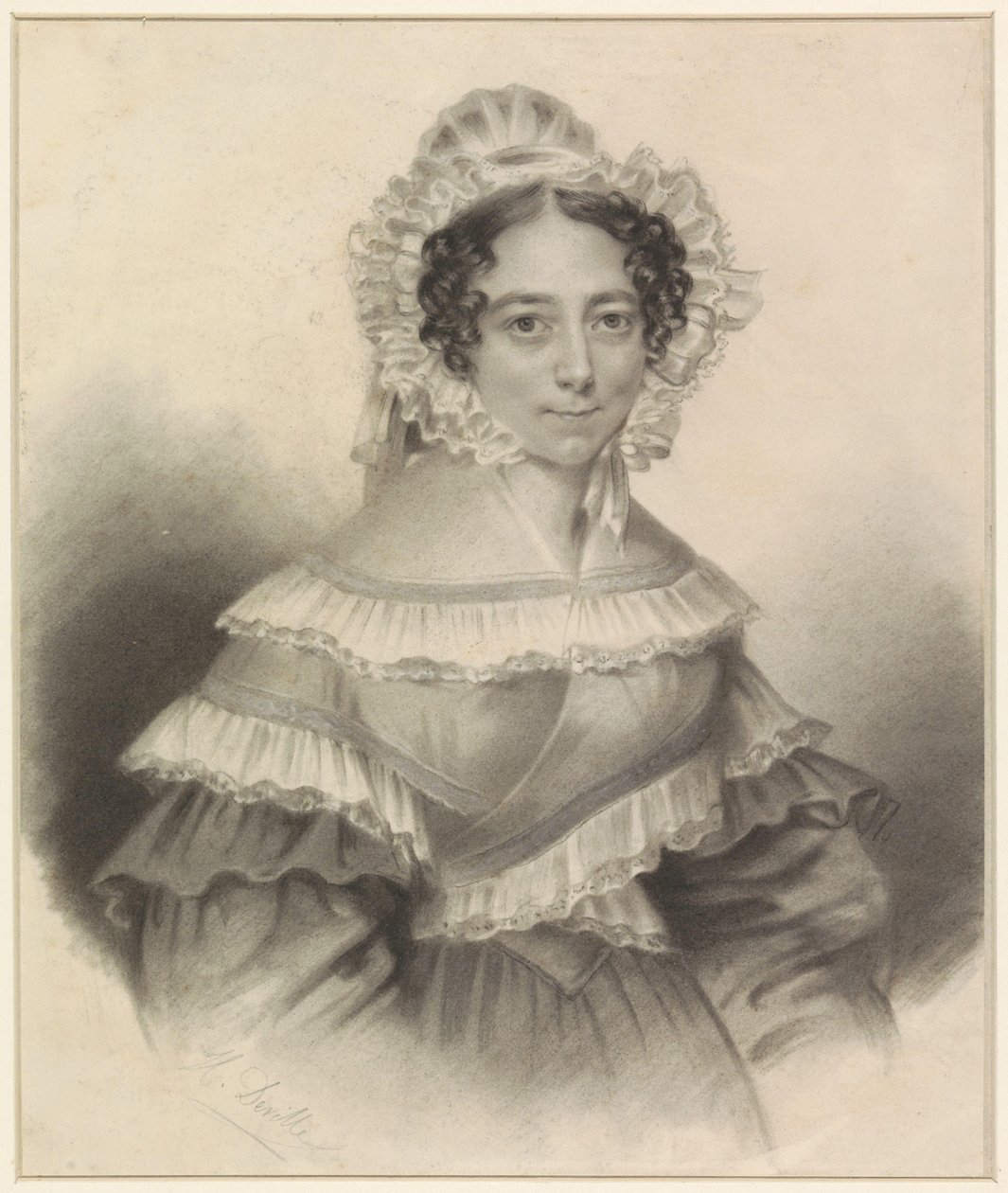 Retrato de uma senhora de H. Deville