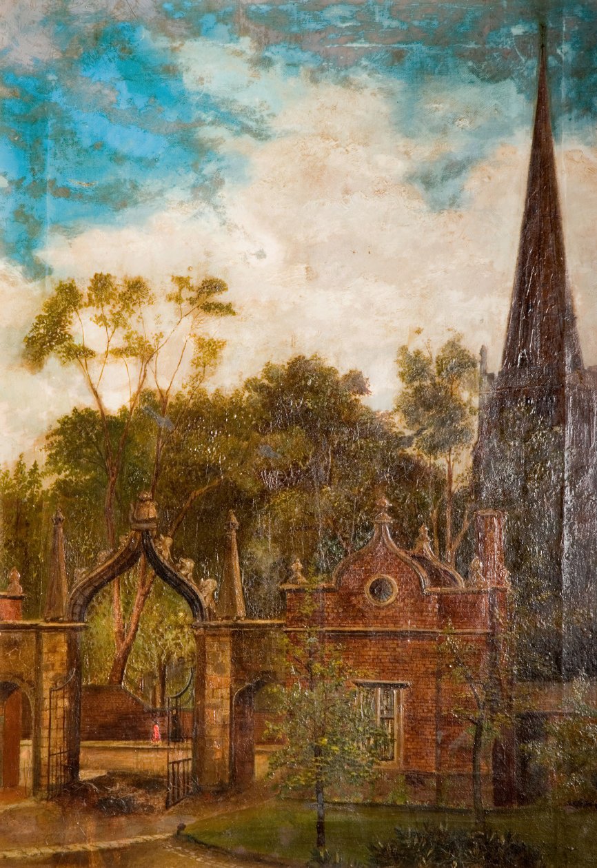 Tudor Gateway, Aston Hall, 1895. de H E Pountney