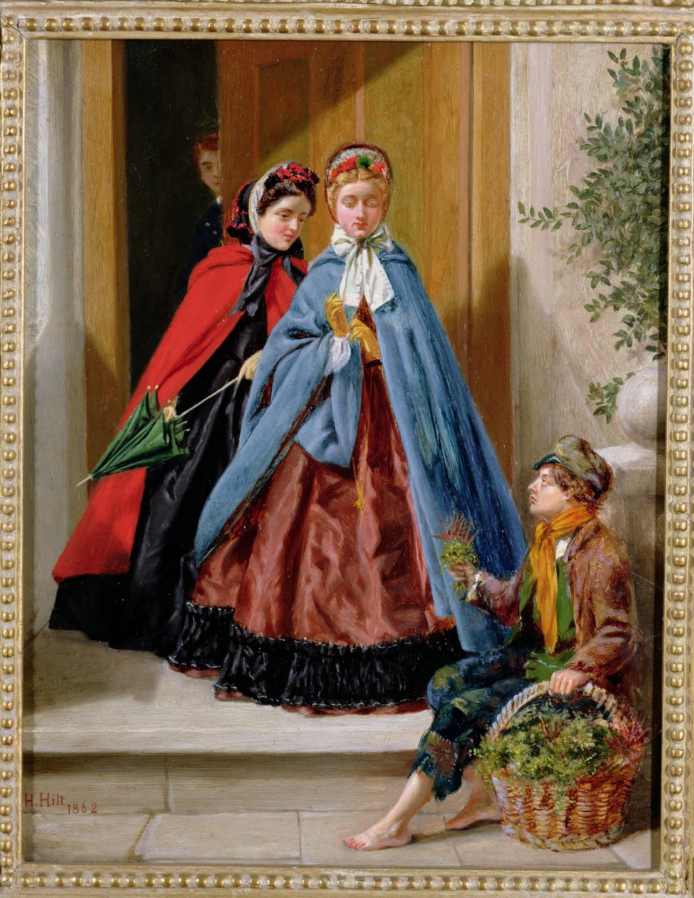 O vendedor de flores, 1862 de H. Hilt