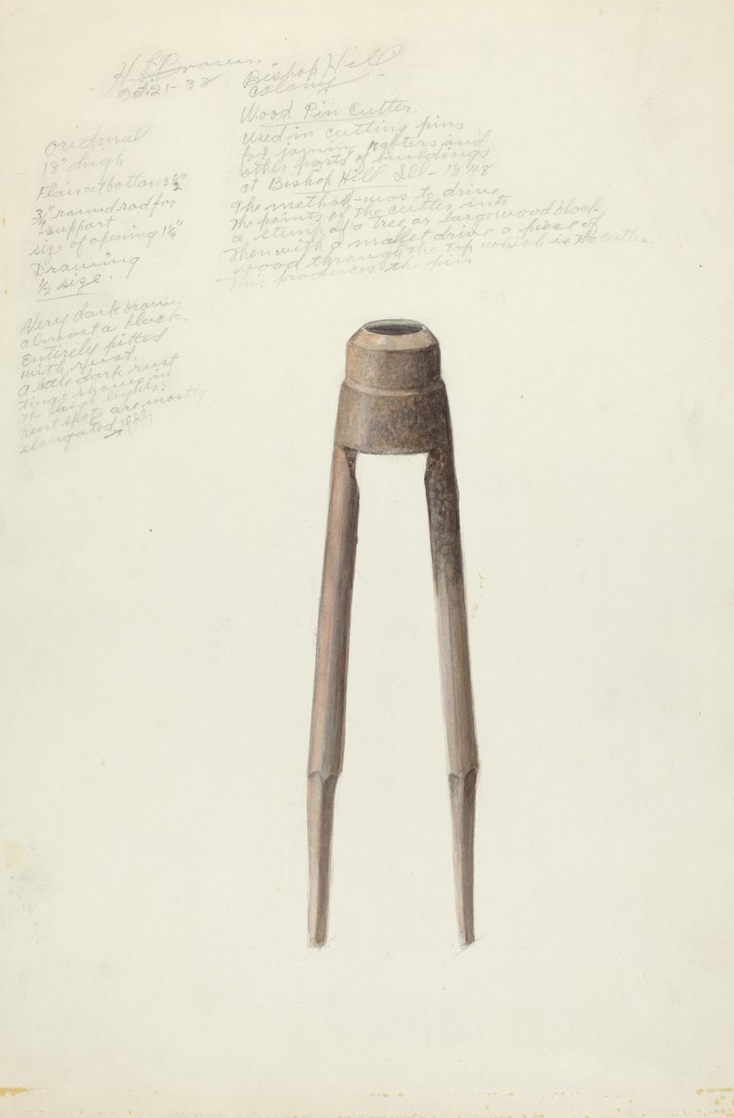 Bishop Hill: Cortador de cavilhas de H. Langden Brown