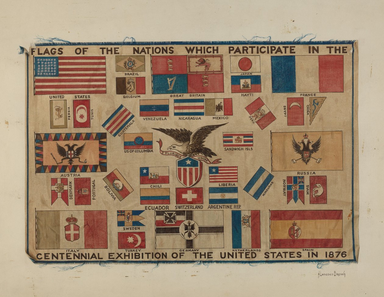 Têxtil Centenário - Bandeira de H. Langden Brown