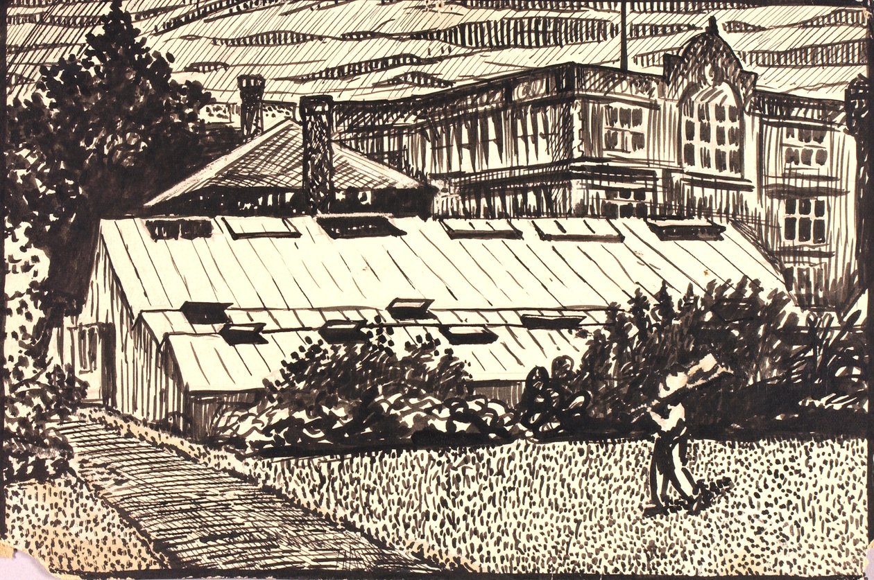 Sem título (Figura e edifícios) de H. Lyman Sayen