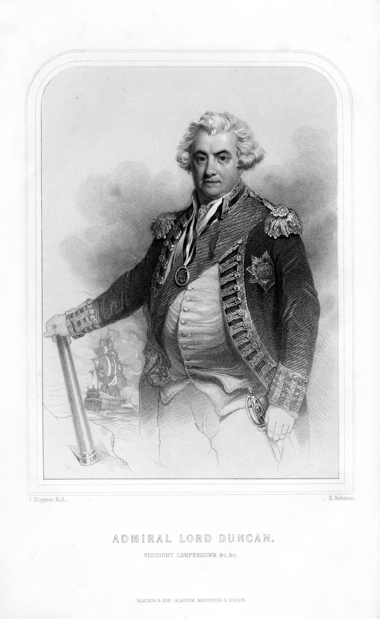 Adam Duncan, visconde Duncan de Camperdown, oficial da marinha escocesa, 1870. de H. Robinson