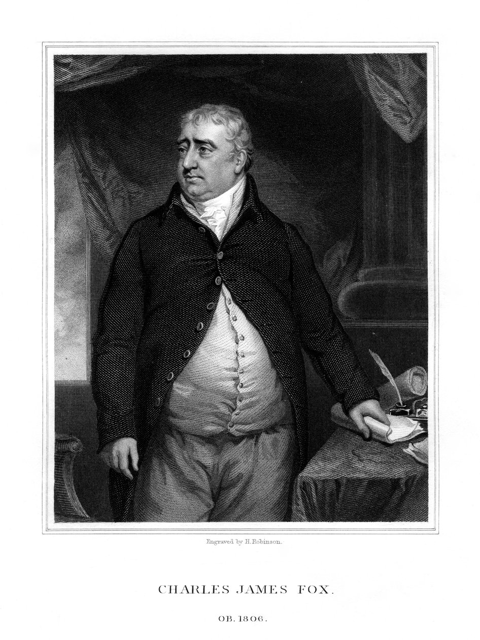 Charles James Fox, político britânico, 1833. de H. Robinson