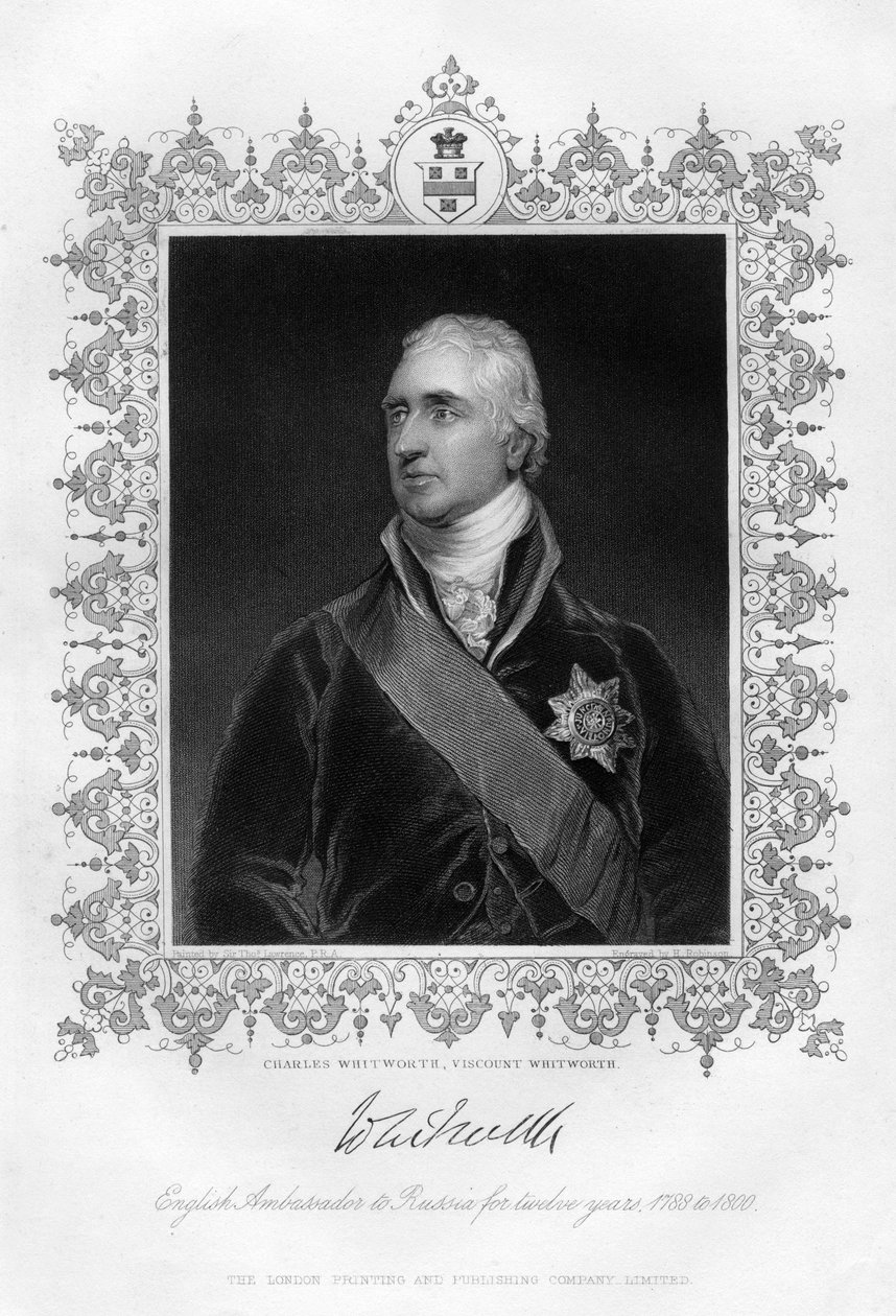 Charles Whitworth, Visconde Whitworth, século XIX de H. Robinson