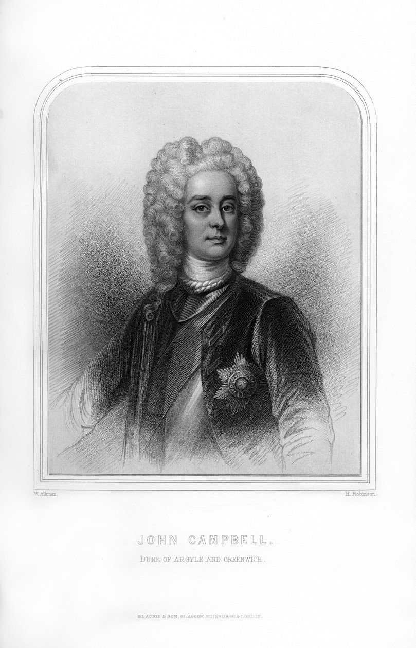 John Campbell, duque de Argyll e Greenwich, soldado e estadista escocês, 1870. de H. Robinson