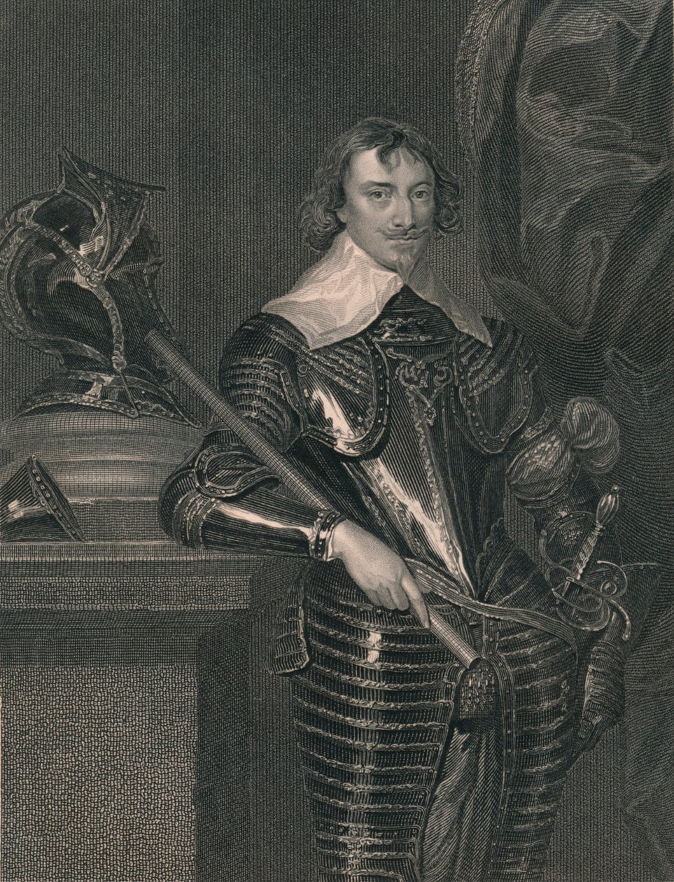Robert Rich, conde de Warwick, c1630s, início do século XIX. de H. Robinson