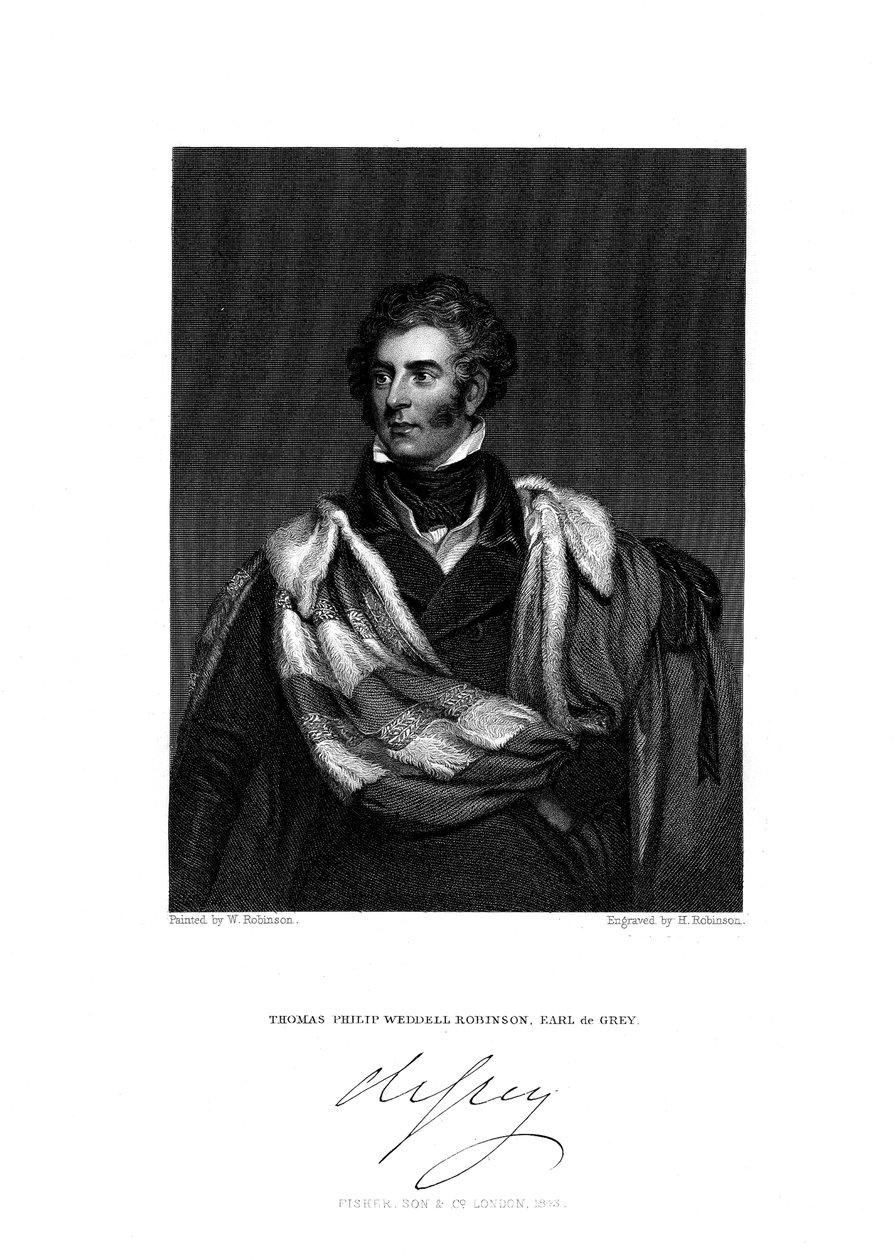 Thomas Philip Robinson, 2o Conde de Gray, 1781-1859, 1844. de H. Robinson