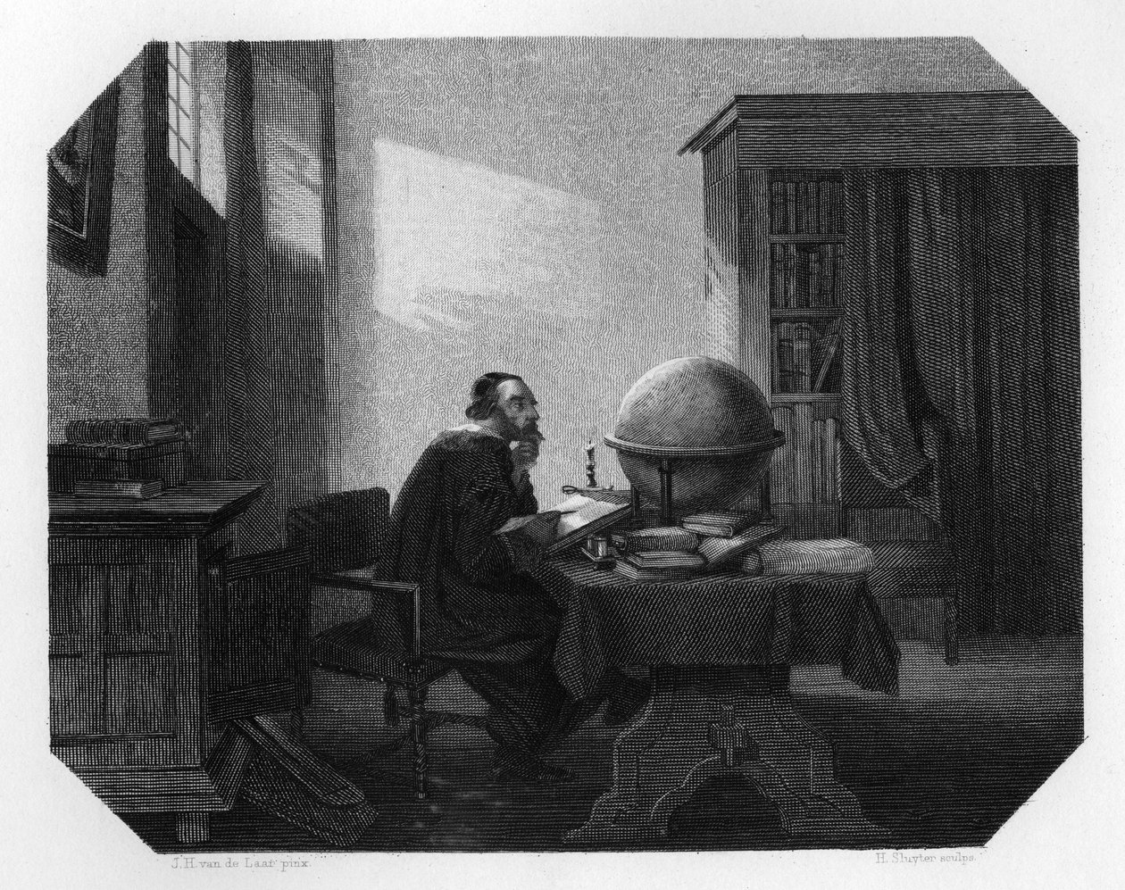 Metius, geômetro e astrônomo holandês, c1870 de H. Sluyter