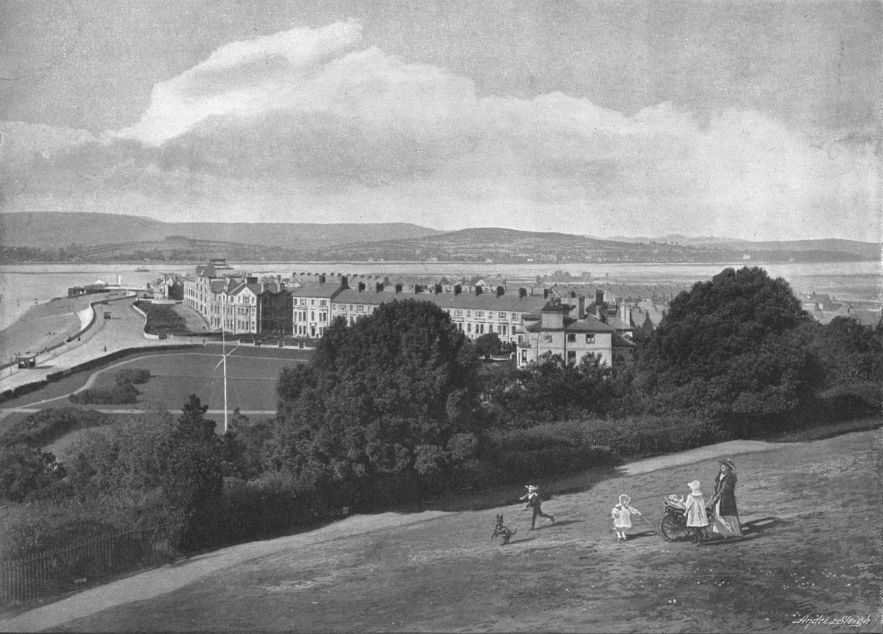 Exmouth do farol, c1900 de H. T. Cousins