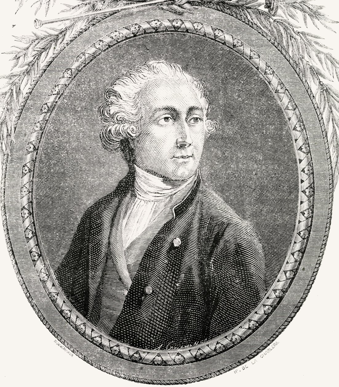 Antoine Laurent Lavoisier, gravado por Pannemaker-Ligny, de "História da Revolução Francesa" por Louis Blanc (1811-82) de H. de la Charlerie