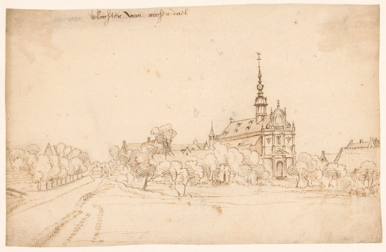 O mosteiro Roosendael em Walem, entre árvores de H. van Wel (attributed to)