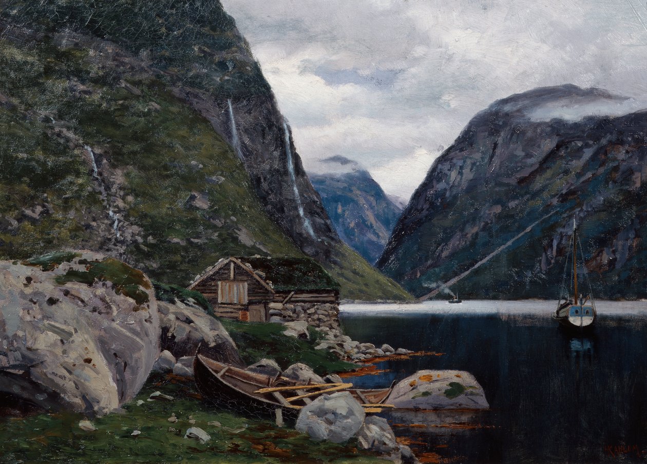 Paisagem do fiorde de Haakon Kaulum