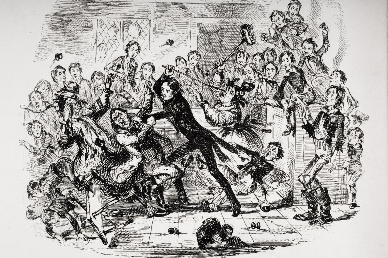 Ilustração para o Nicholas Nickleby de Charles Dickens de Hablot Knight (1815 92) Browne