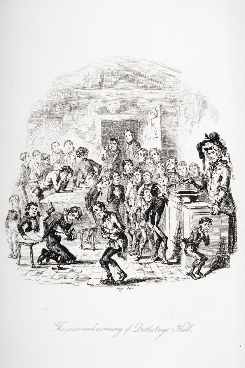 Ilustração para o Nicholas Nickleby de Charles Dickens de Hablot Knight (1815 92) Browne