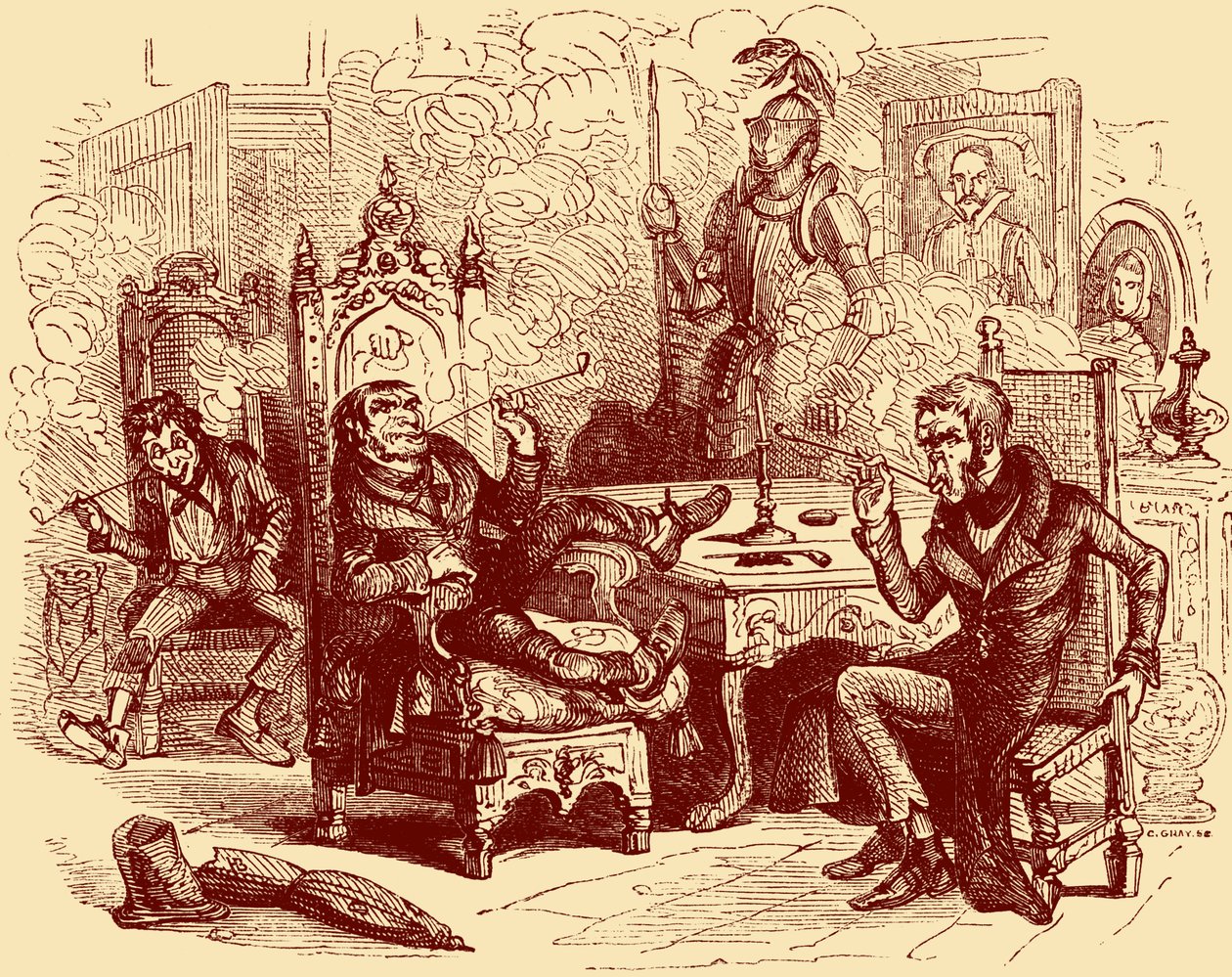 A "Velha Loja da Curiosidade" de Charles Dickens de Hablot Knight Browne