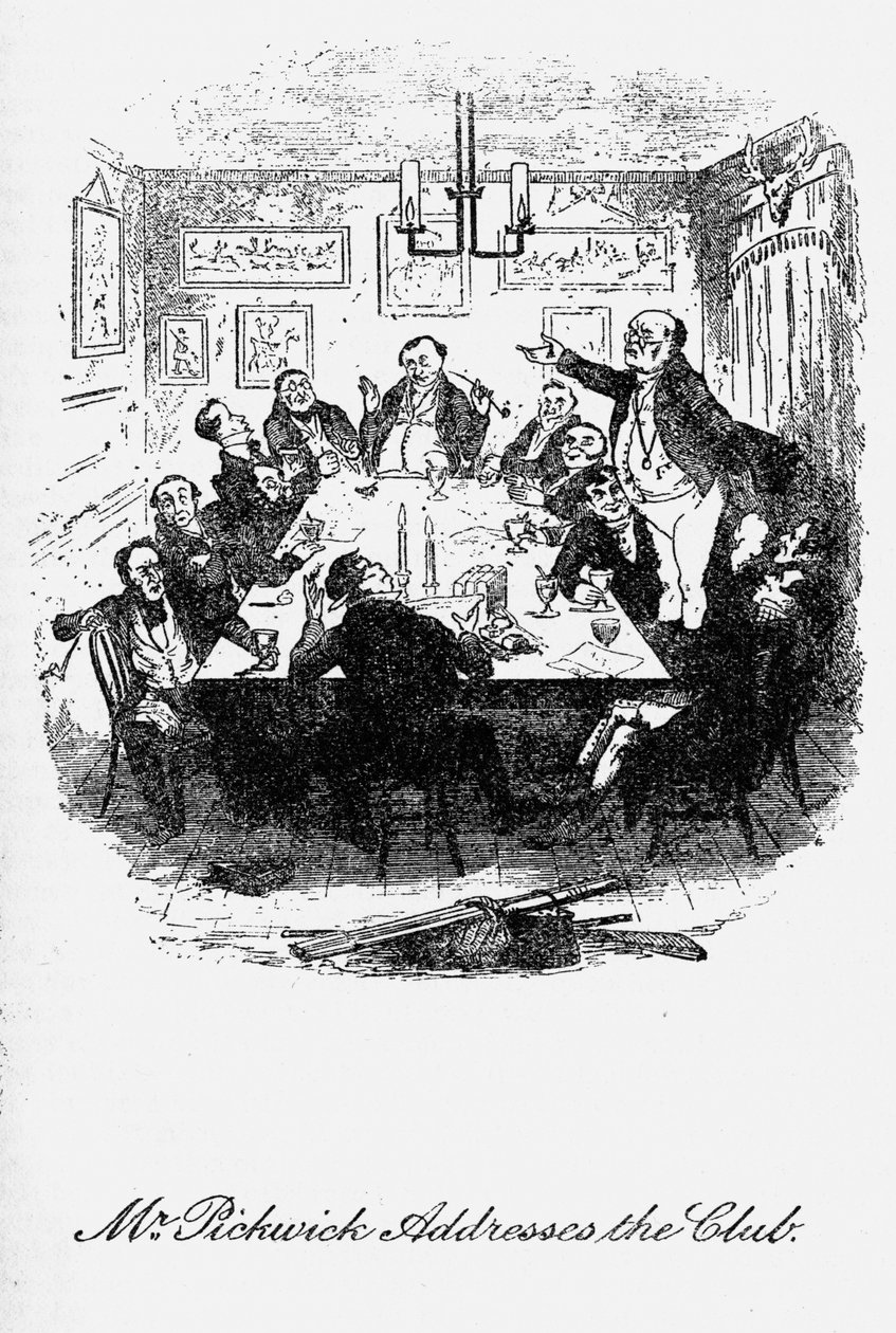 "Os papéis Pickwick" - de Hablot Knight Browne