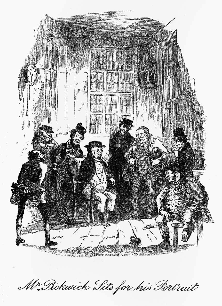 "Os papéis Pickwick" - de Hablot Knight Browne