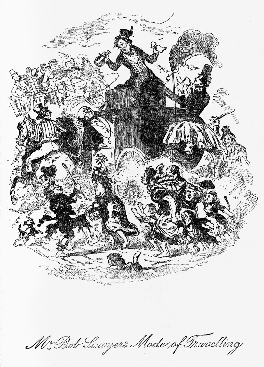 "Os papéis Pickwick" - de Hablot Knight Browne