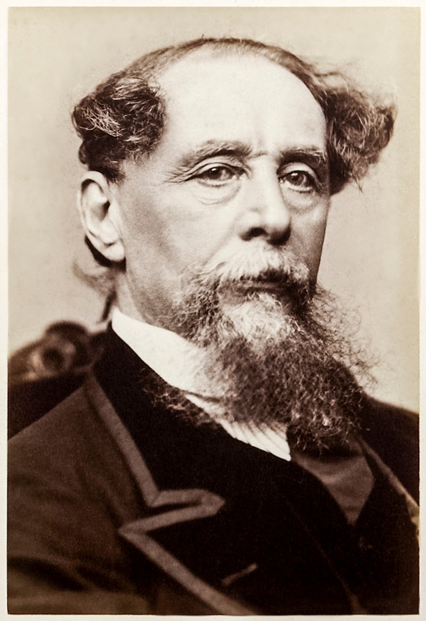 Charles Dickens: escritor inglês e romancista vitoriano popular de Hablot Knight Browne