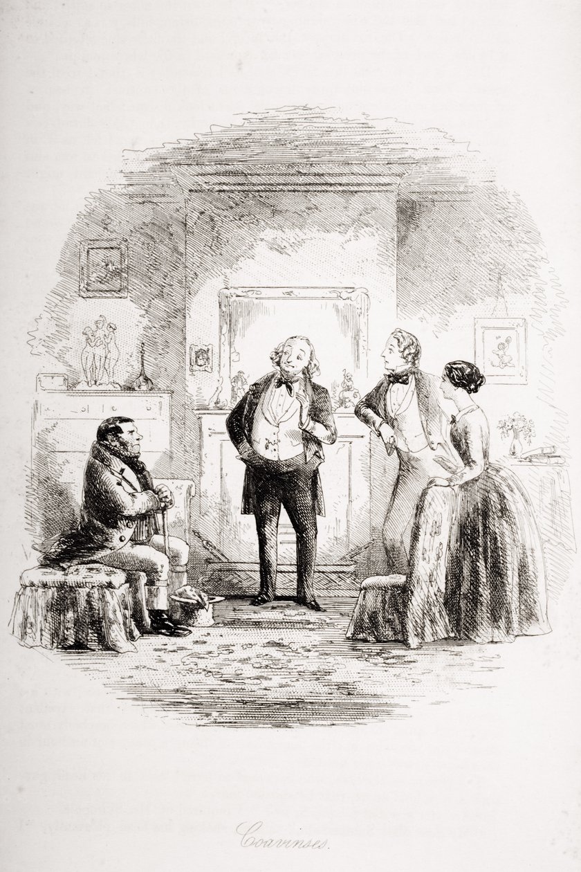 Coavinses, ilustração de &39;Bleak House&39; por Charles Dickens (1812-1870) publicou 1853 de Hablot Knight Browne