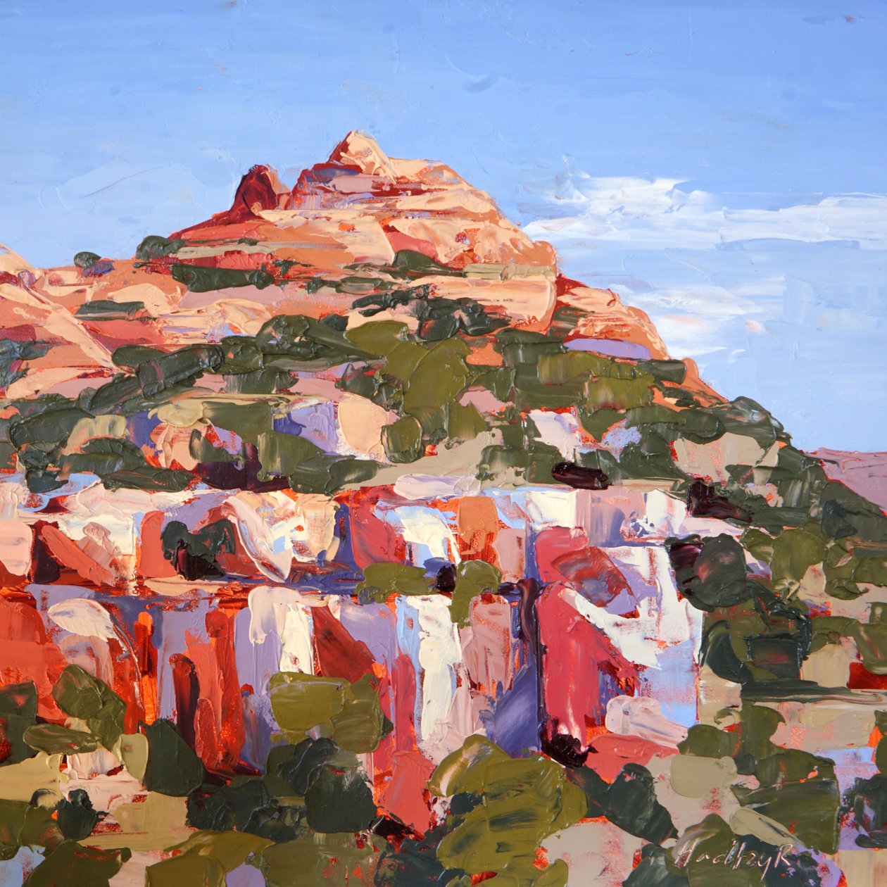 Midday Colors, Sedona, c. 2022 (óleo sobre painel) de Hadley Rampton