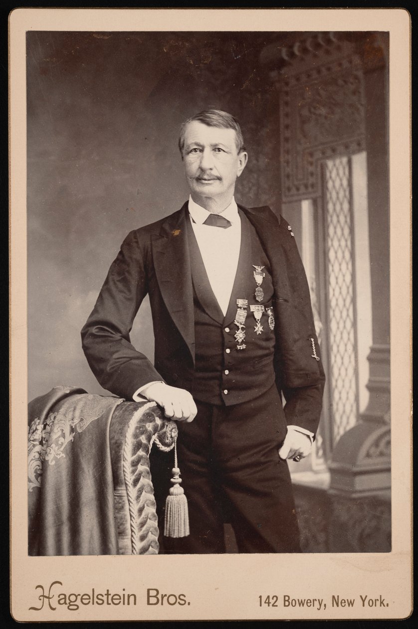 Retrato de J. Watts John Watts De Peyster 1821-1907, Antes de 1896. de Hagelstein Bros