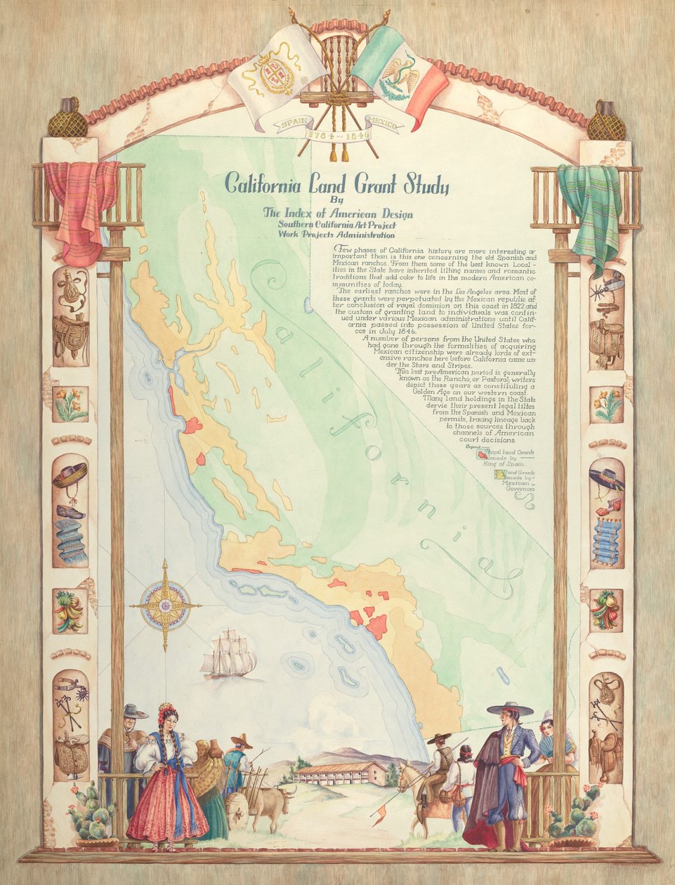 Mapa: Estudo de Concessão de Terras da Califórnia de Hal Blakeley