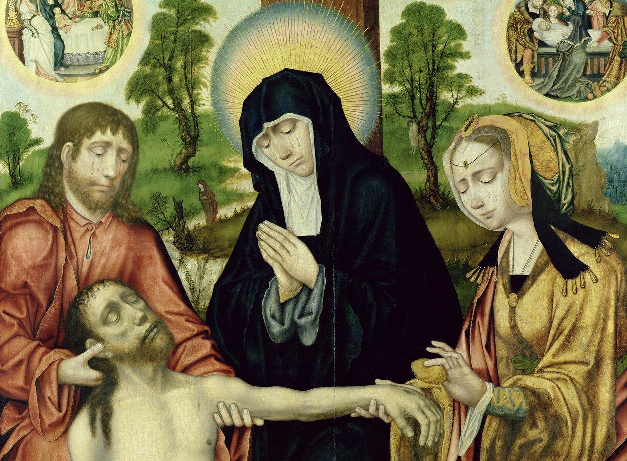 A Lamentação dos Mortos de Cristo, c.1520 (ver 150818 e 150820) de Hamburg Master