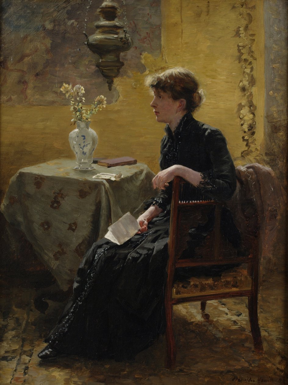 Senhora de preto, 1889 de Hamilton Hamilton