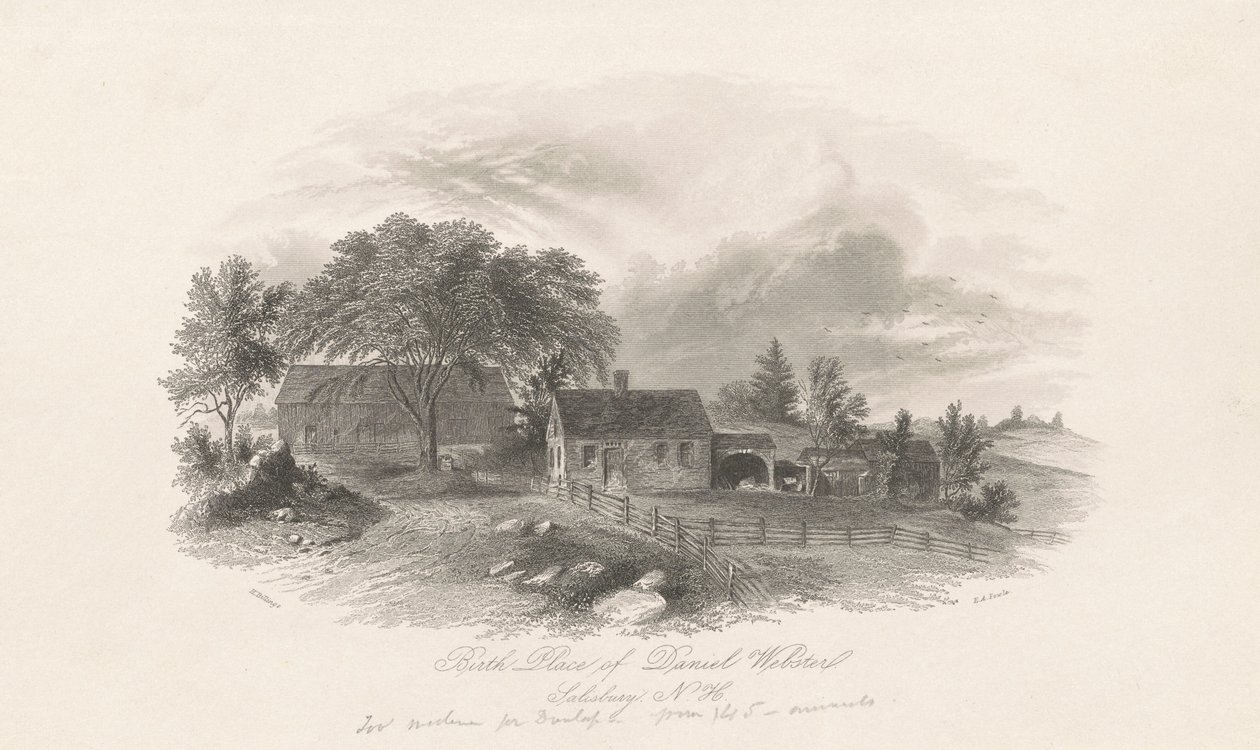 Local de nascimento de Daniel Webster, Salisbury, New Hampshire de Hammat Billings