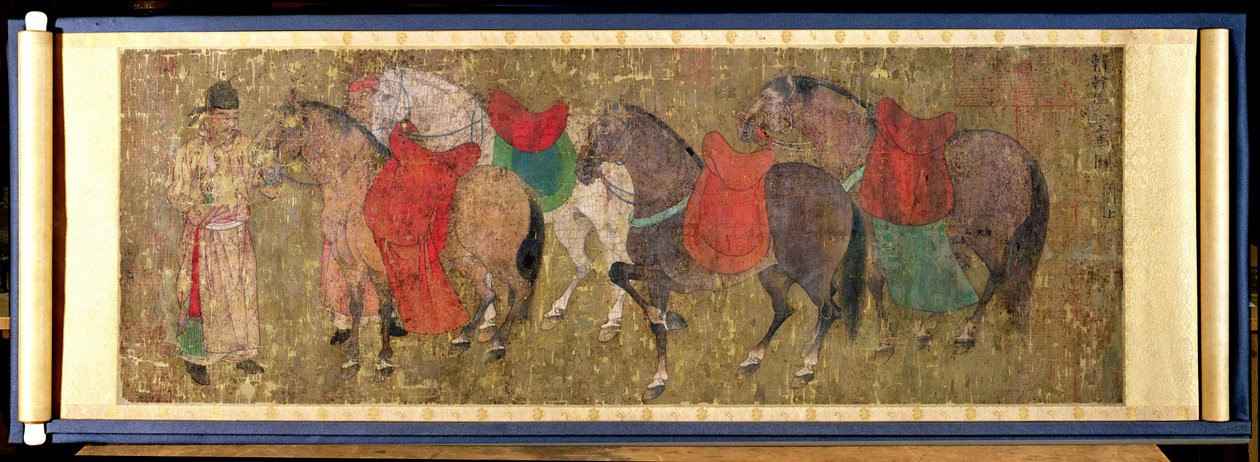 Um noivo com cavalos de Han Gan
