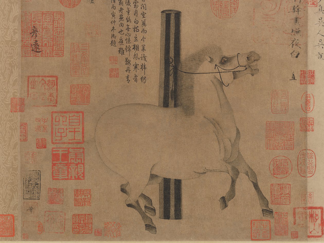 Branco Brilhante da Noite, ca. 750. de Han Gan