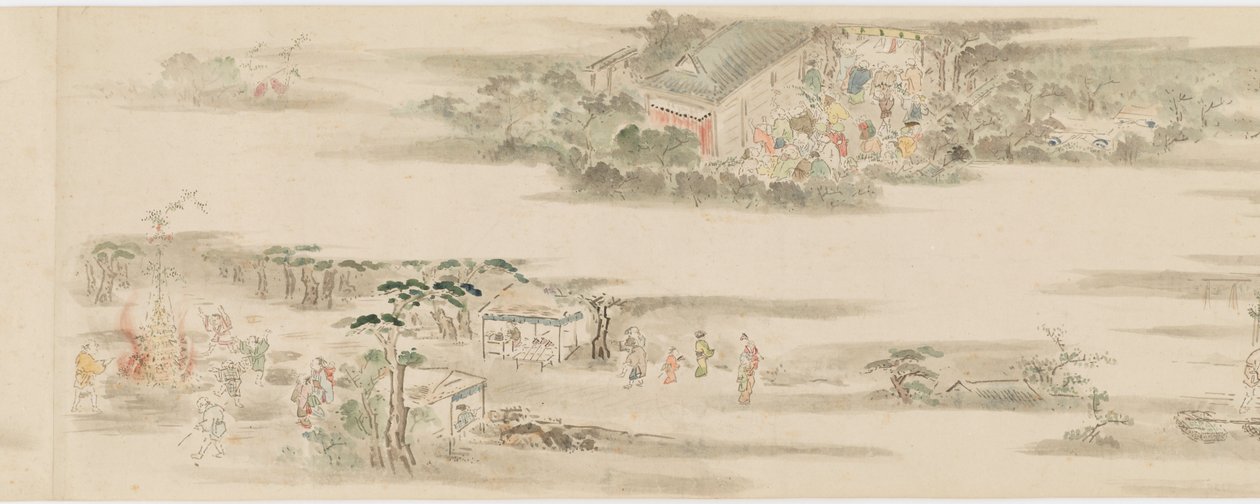 Passatempos e ocupações dos doze meses, período Edo, final do século XVII-início do século XVIII. de Hanabusa Itcho