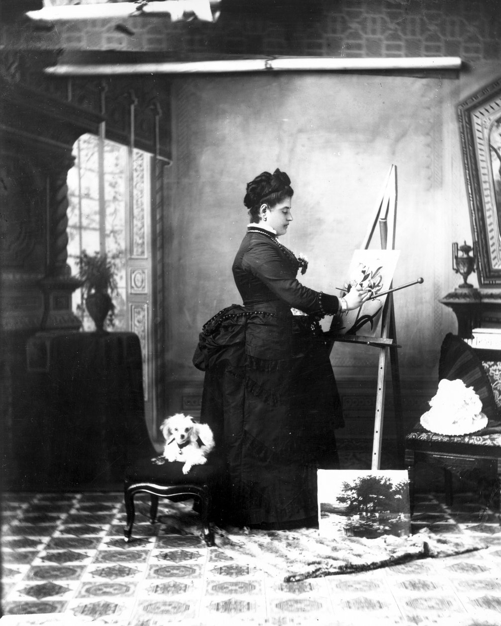 Sra. Carlo Bossi, de 1890 (foto bw) de Hannah Maynard