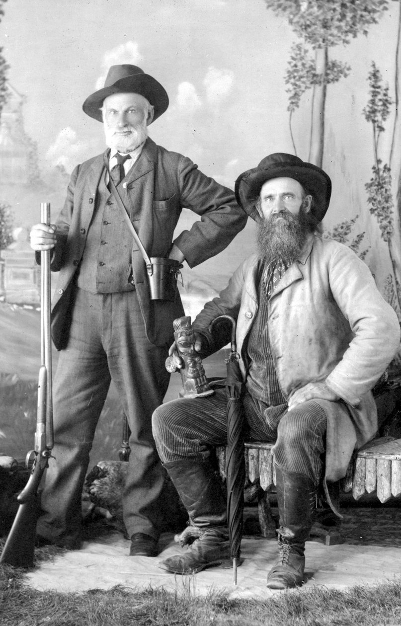 Richard Maynard e capitão Newton H. Chittenden, cerca de 1875 (foto bw) de Hannah Maynard
