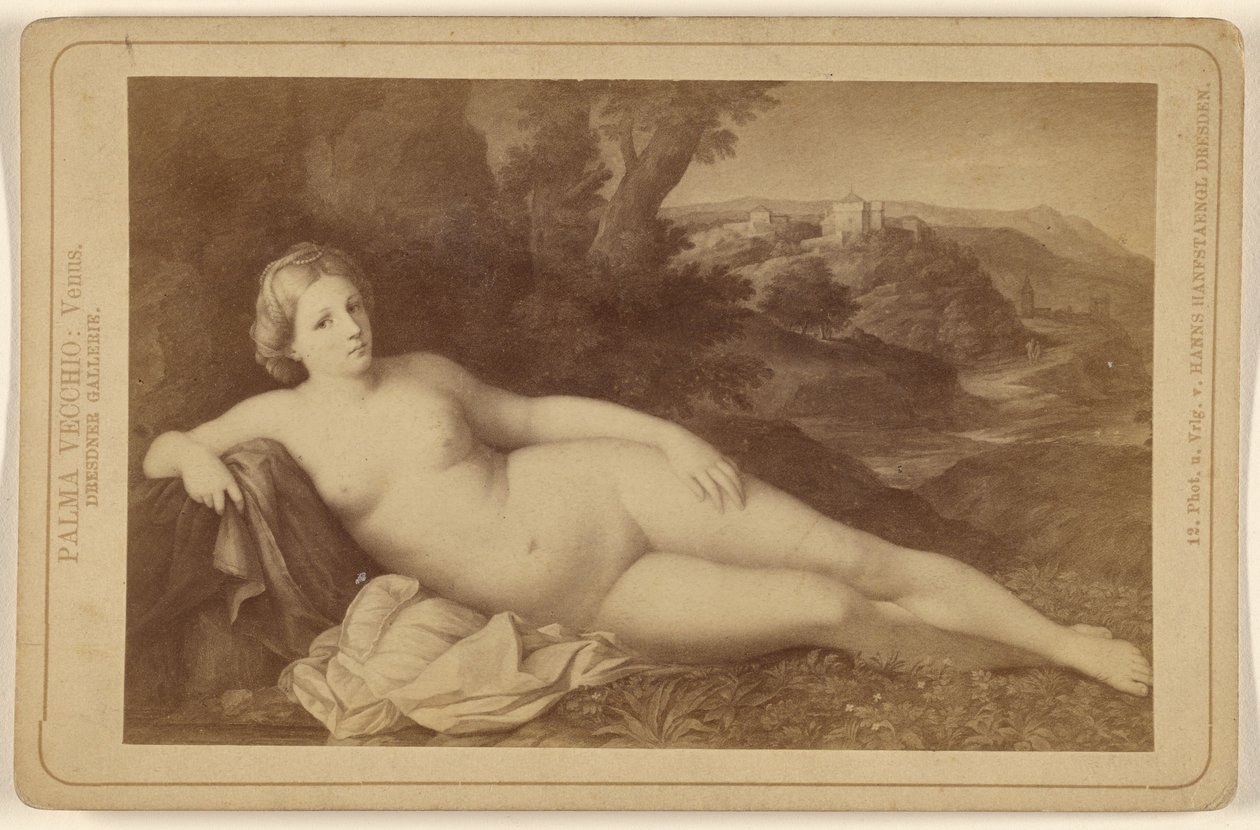 Palma Vecchio: Vénus. Galeria de Dresden. de Hanns Hanfstaengl