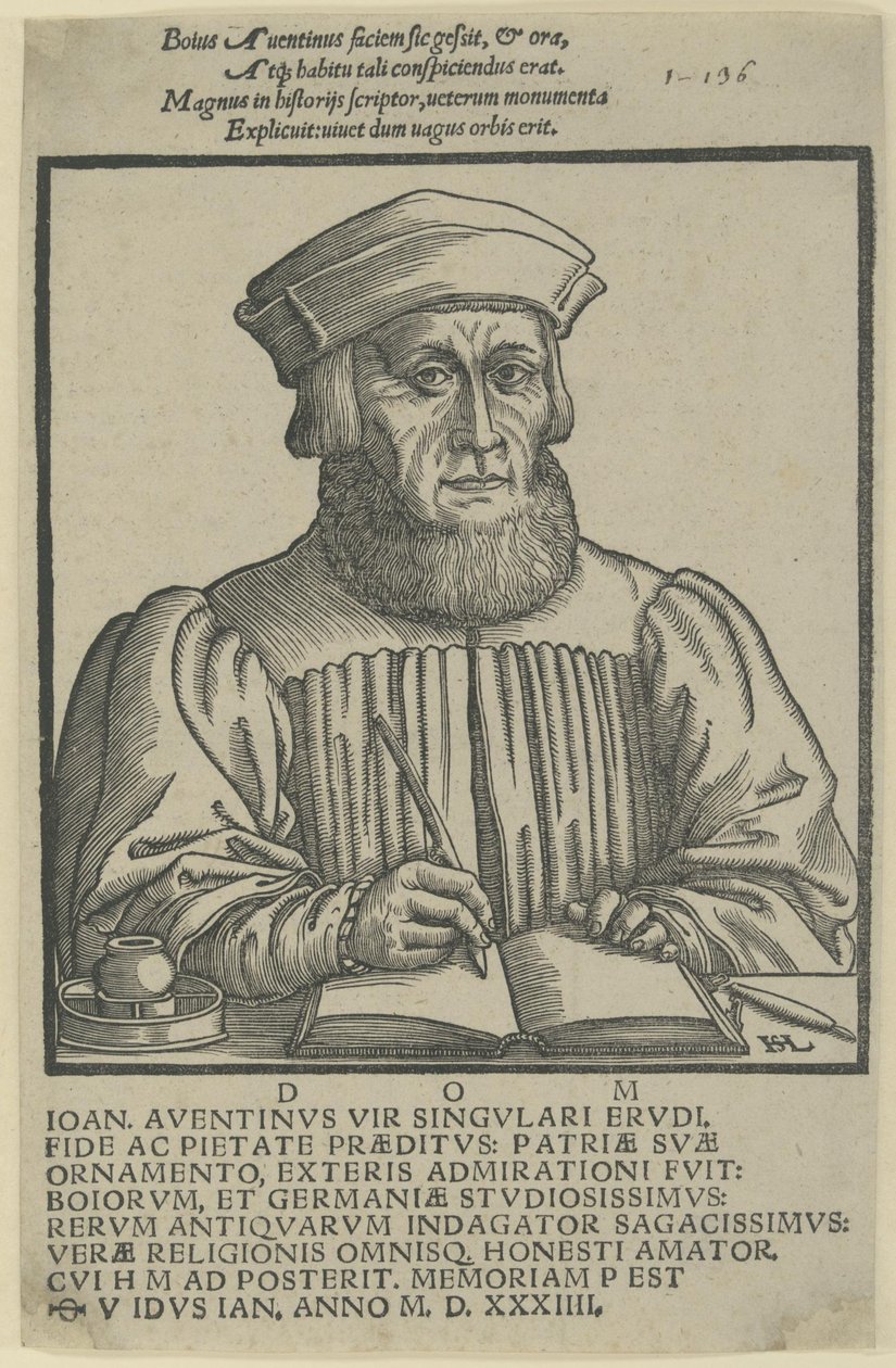 Ioannes Aventinus - dedicatio Annalium Boiorum de Hanns Lautensack
