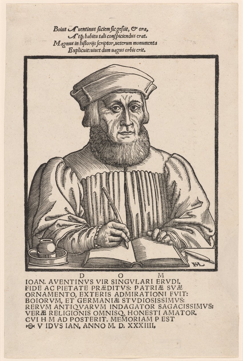 Johann Aventinus (Johann Turmair) de Hanns Lautensack