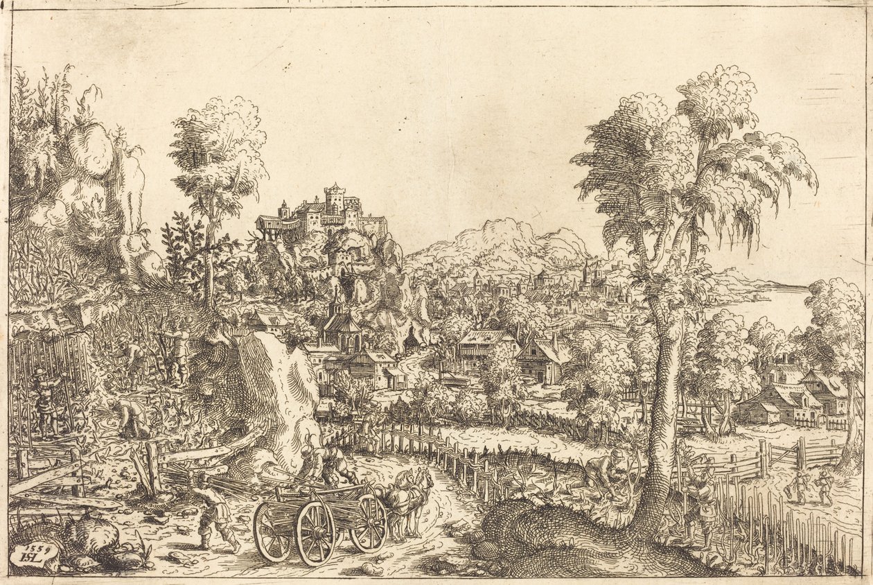Paisagem com um vinhedo de Hanns Lautensack