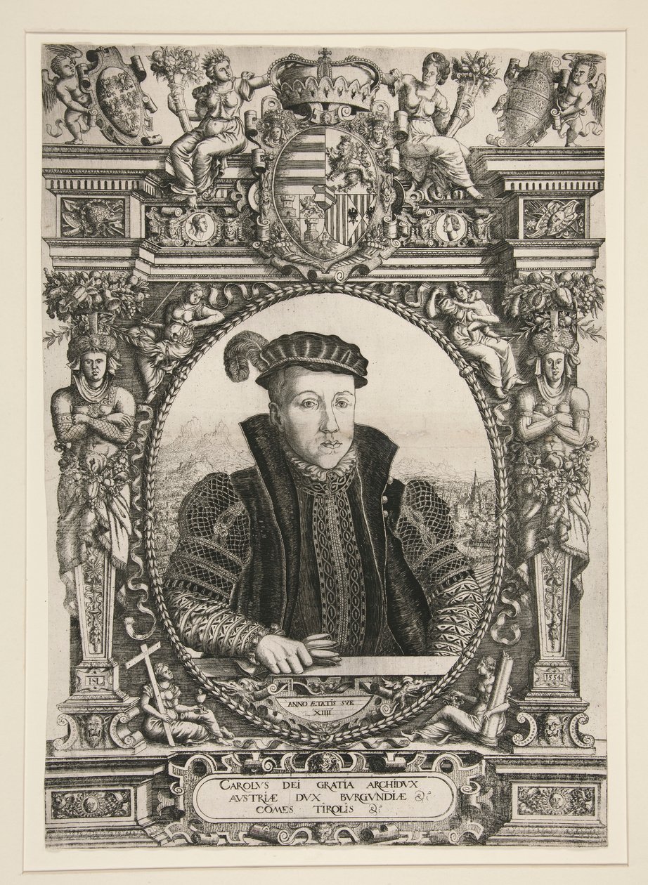 Retrato do arquiduque Carlos da Estíria de Hanns Lautensack