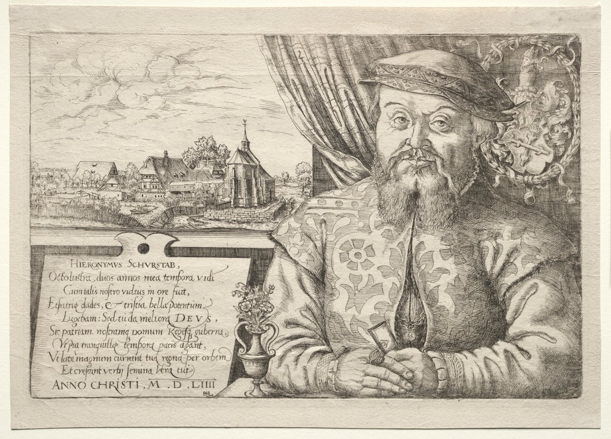 Hieronymus Schurstab, prefeito de Nuremberg, 1554. de Hanns Sebald Lautensack